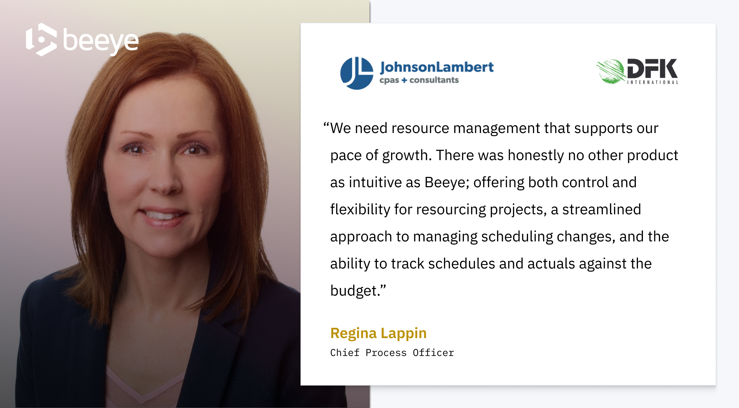 Johnson Lambert Implements Beeye to Support Rapid Growth